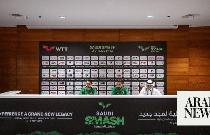 Saudi table tennis players ‘happy’ to compete against world’s best