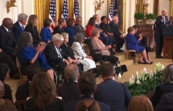 Presidential Medal of Freedom: Biden honors activists, astronauts and Olympians
