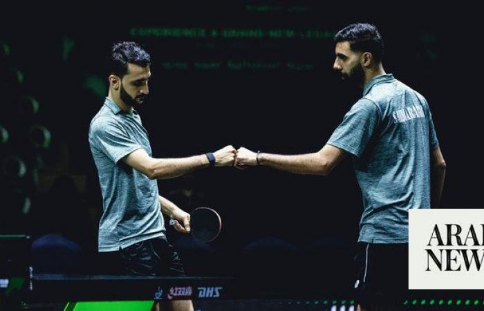 Saudi duo Alkhadrawi and Bu Shulyabi make history in Saudi Smash table tennis doubles event