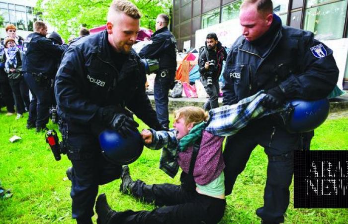 Berlin students protest for Gaza as demos spread across Europe