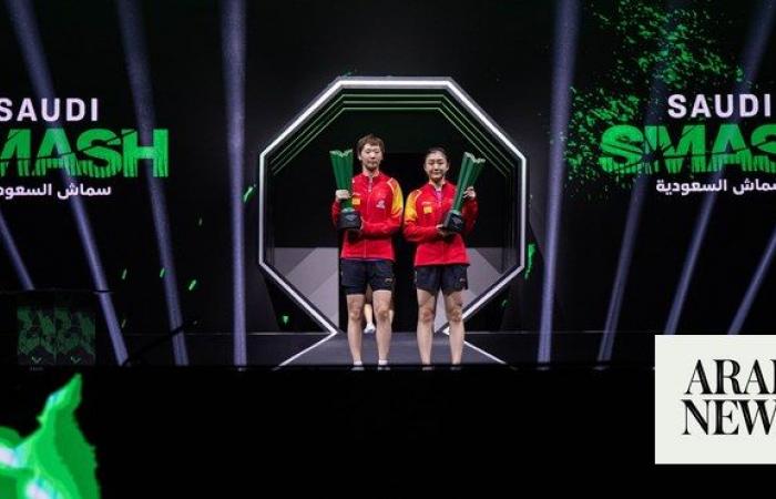 China dominates table tennis doubles at Saudi Smash