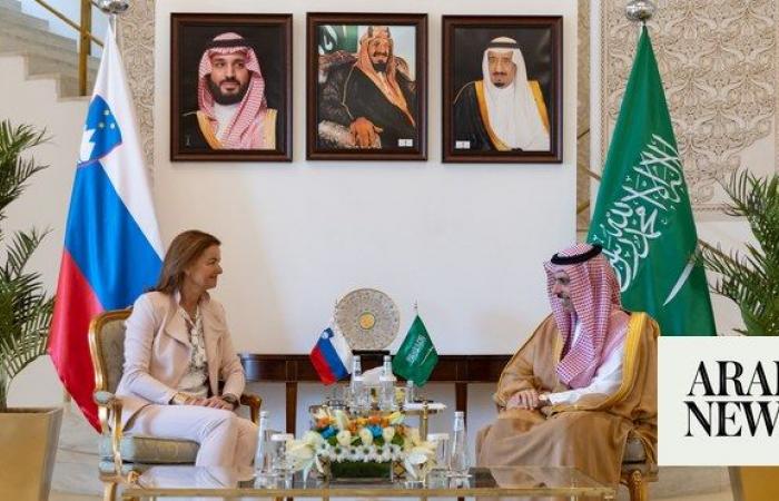 Saudi FM meets with Slovenian counterpart