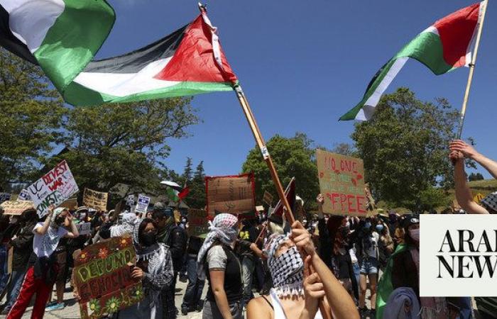 Yale graduates stage pro-Palestinian walkout of commencement