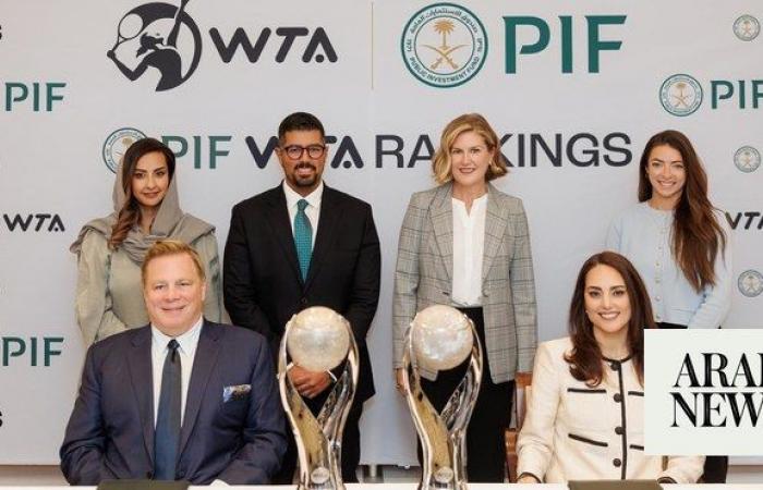 PIF, WTA sign multiyear partnership to speed up global growth of women’s tennis