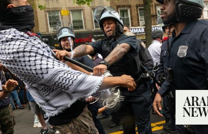 NYC college suspends officer who told pro-Palestinian protester ‘I support killing all you guys’