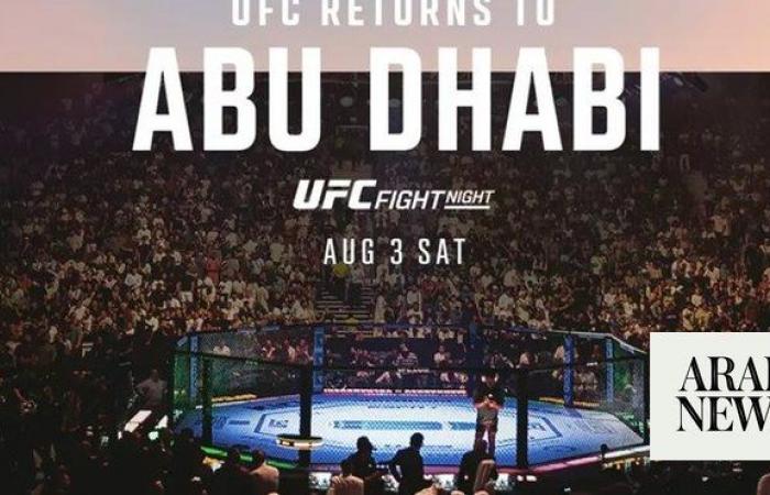 UFC’s Dana White announces main card for Abu Dhabi fight night