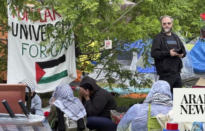 Police begin dismantling pro-Palestinian camp at Wayne State University in Detroit