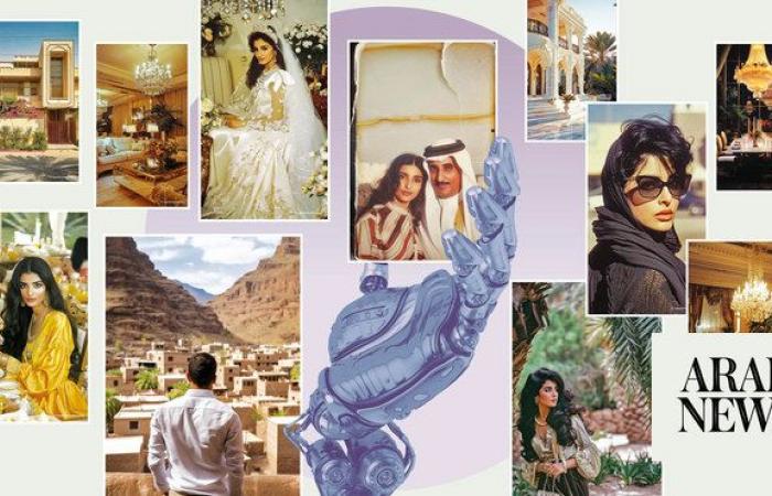 How a Saudi artist combines AI with conventional artistic techniques to create nostalgia-infused images