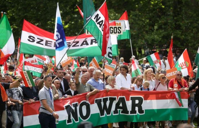 Thousands rally to back Hungary’s Orban ahead of EU vote