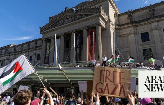 Pro-Palestinian protesters occupy parts of Brooklyn Museum