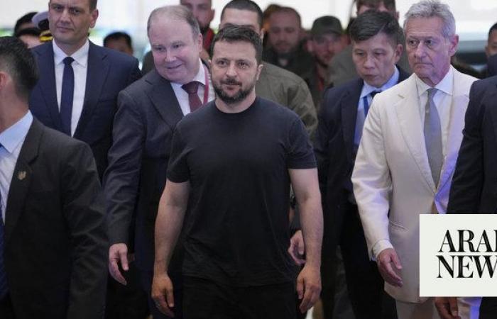 Ukraine’s Zelensky arrives at Singapore security forum