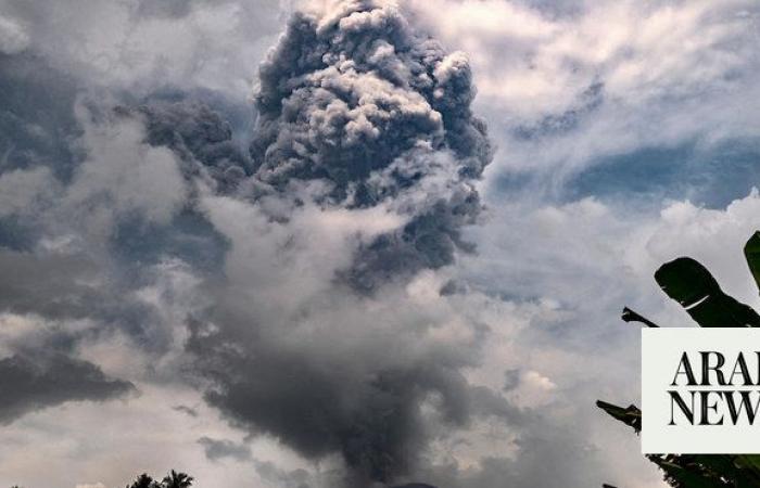 Indonesia’s Mt Ibu volcano erupts, spewing clouds of ash