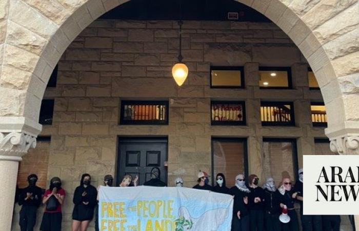 Pro-Palestinian demonstrators arrested after occupying Stanford University president’s office