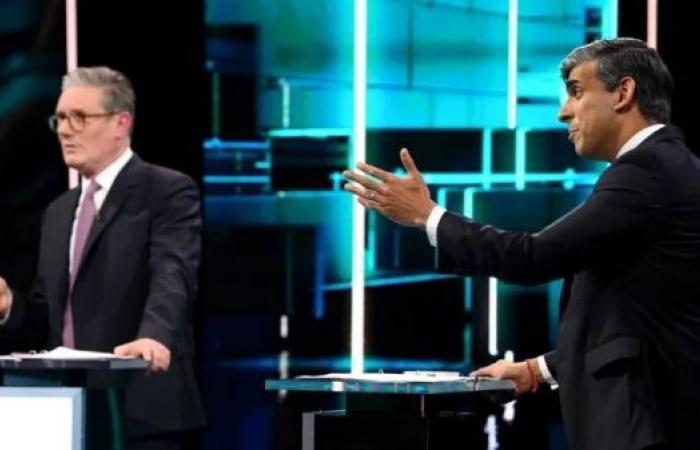 Sunak and Starmer clash over tax in first debate