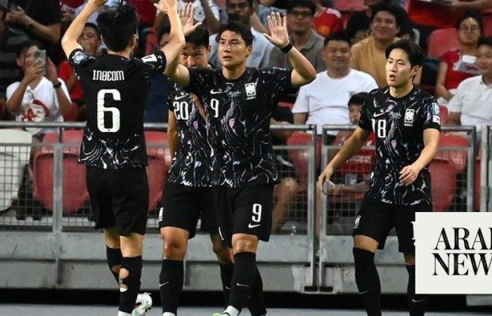 Tottenham’s Son scores twice as South Korea rout Singapore 7-0