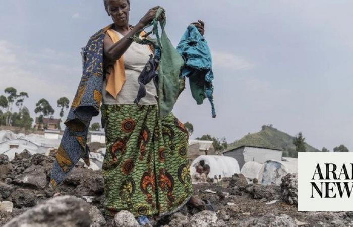 Fire hits displacement camp in Congo, leaving dozens of families without shelter, UN says