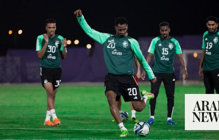 Green Falcons continue training ahead of World Cup qualifier against Jordan