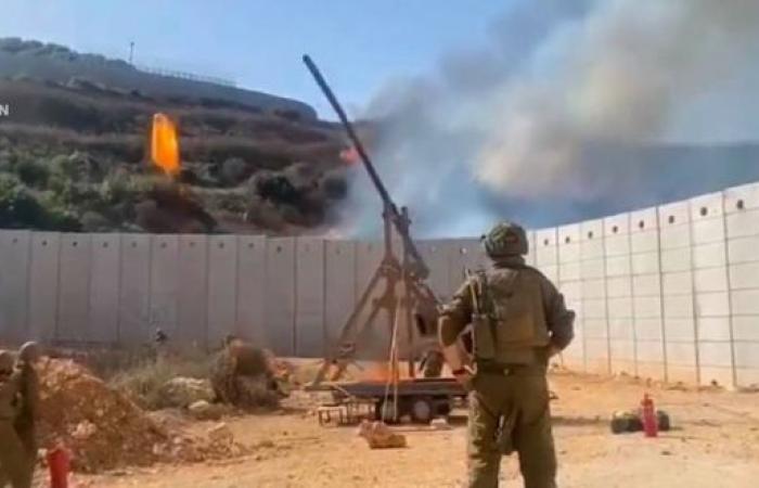 Israeli troops catapult fireball into Lebanon using weapon rarely used since 16th century