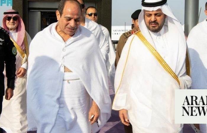 Egypt’s president arrives in Jeddah to perform Hajj