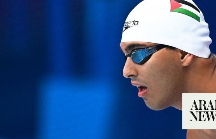 Palestinian swimmer hopes to lift spirits of Gazans at Olympics