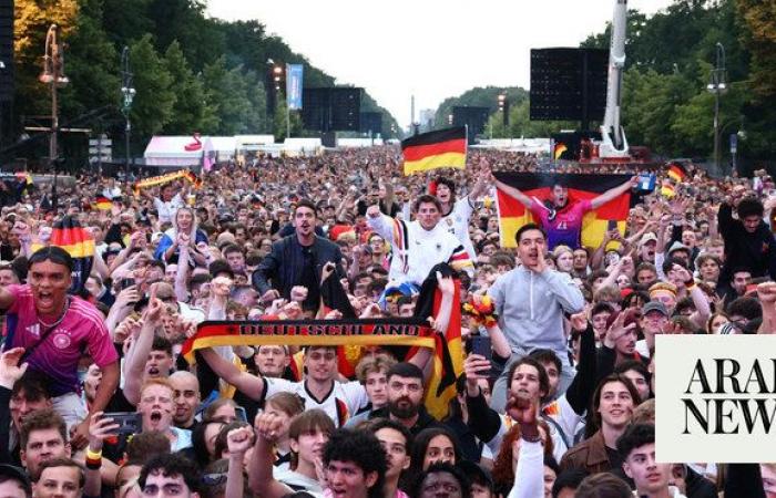Berlin fan zone reaches capacity amid Euro fever