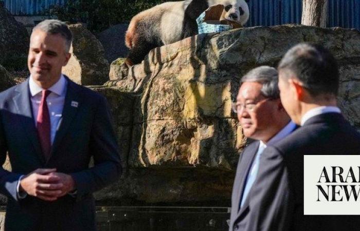China Premier Li starts Australia trip with Adelaide panda announcement, winery visit
