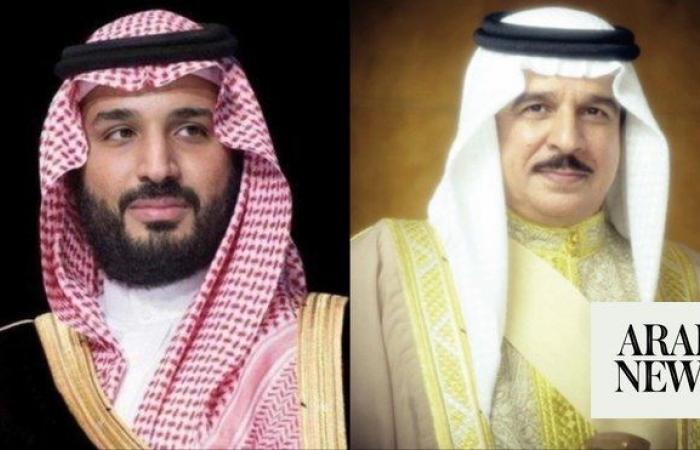 Saudi crown prince receives Eid greetings from Bahraini king, Turkish president