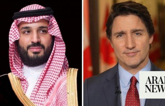 Saudi crown prince, Canadian prime minister discuss relations during call