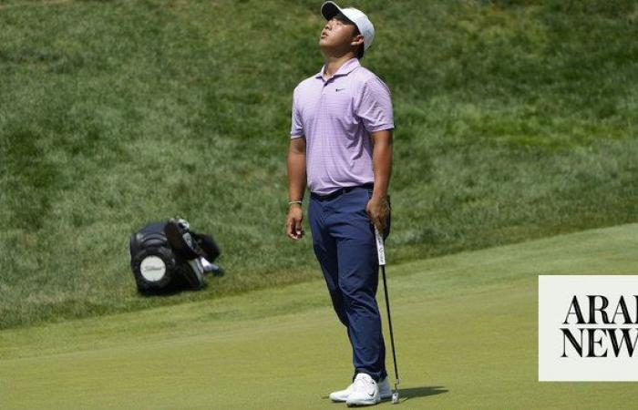 Tom Kim builds a 2-shot lead over Scheffler and Morikawa at Travelers Championship