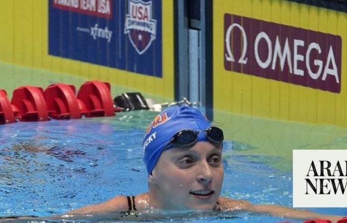 Dressel, Ledecky line up title defenses at Paris Olympics with US swimming trials victories