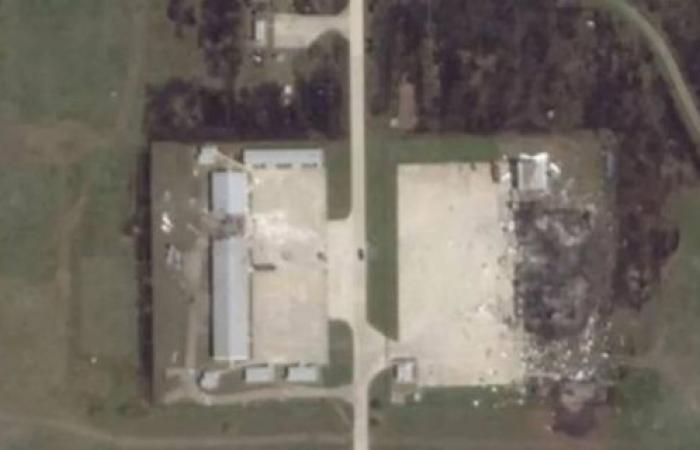 Ukraine claims satellite images show destruction of Russian drone warehouse in Krasnodar