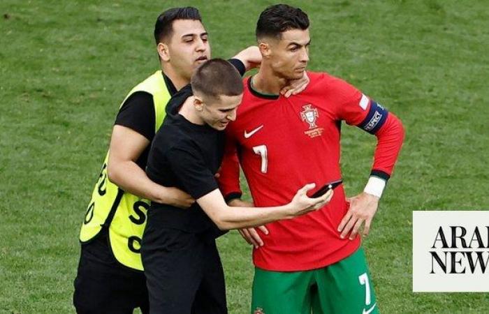 Euro 2024 security bulked after pitch invaders aim for Ronaldo selfies