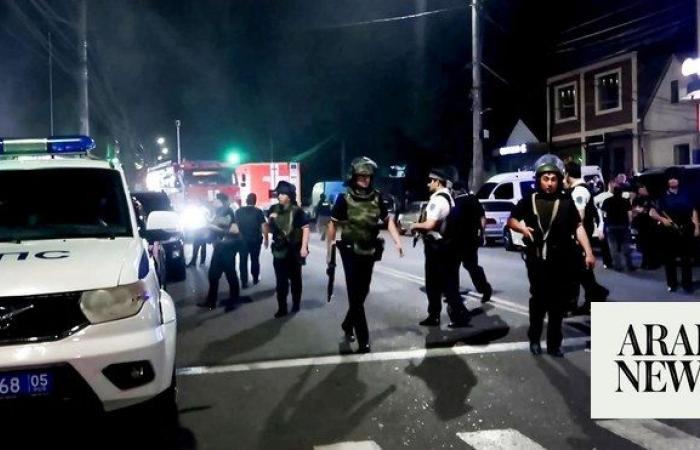 Death toll rises to 20 after gunmen attack Russia’s Dagestan