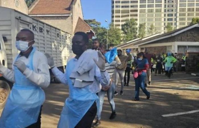 Five killed and parliament ablaze in Kenya tax protests