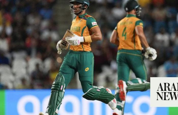 South Africa beats Afghanistan to reach the Twenty20 World Cup final, ending a long cricket drought