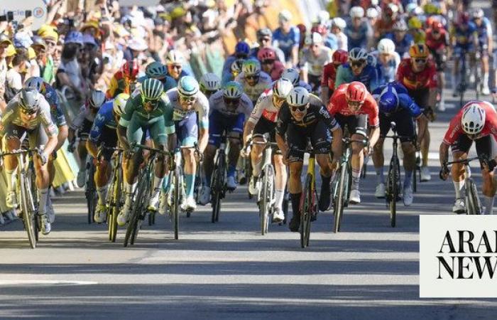 Groenewegen wins Tour de France sprint as Philipsen relegated for swerve