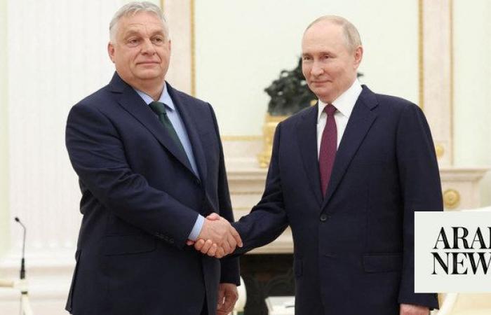 Hungary’s Orban meets Putin in Moscow, drawing EU rebukes