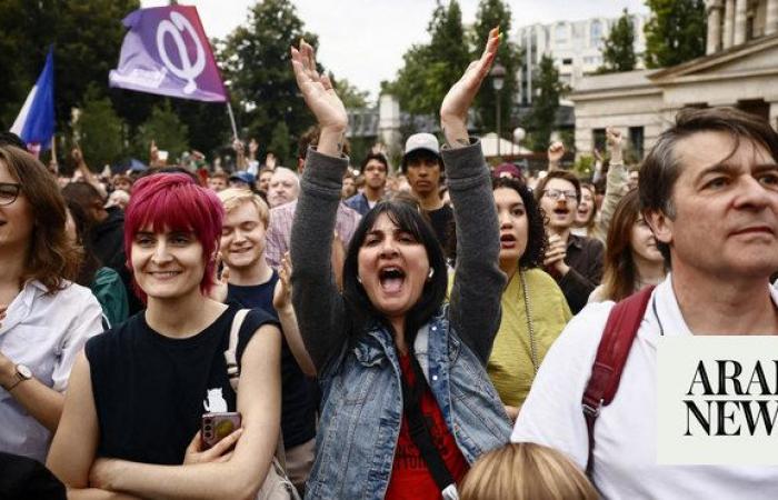 Leftist alliance leads French election, no absolute majority, initial estimates show