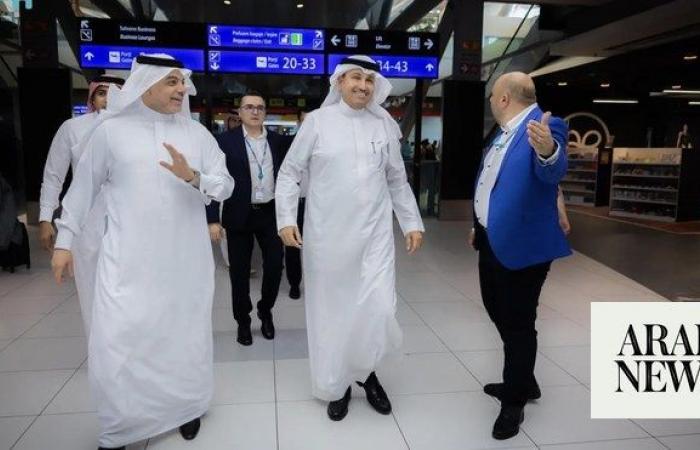 Saudi transport minister visits Bucharest International Airport