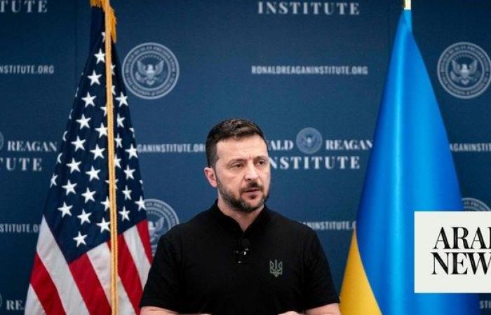 Ukraine’s Zelensky says can’t predict Trump’s actions if elected