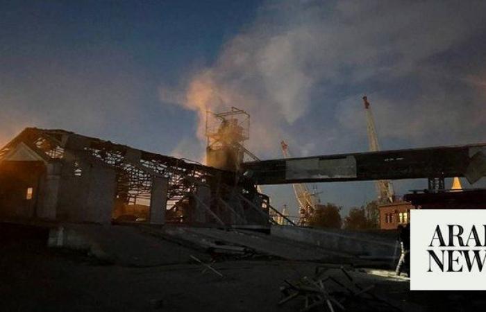 Russian attack on Ukraine’s Odesa region kills two, damages port, Ukraine says