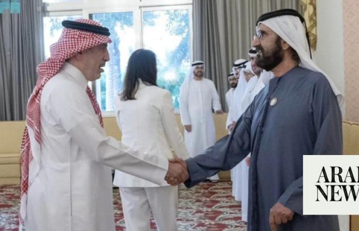 Saudi ambassador to UAE received by Sheikh Mohammed bin Rashid in Dubai