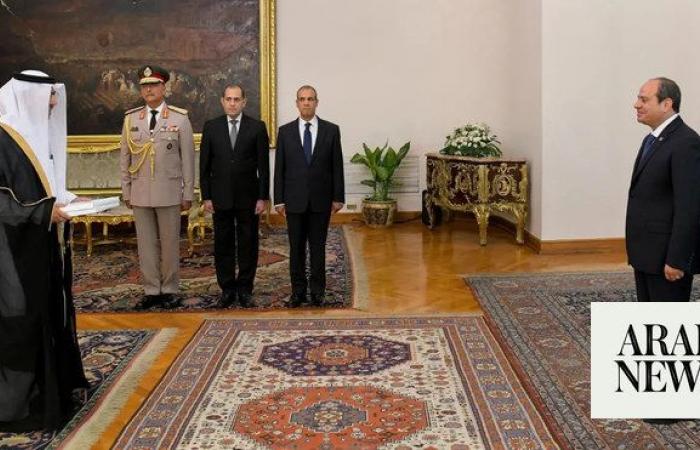 Saudi ambassador presents credentials to Egypt’s president