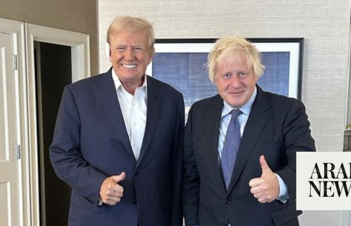 British foreign secretary’s concern over former PM Johnson’s meeting with US presidential hopeful Trump
