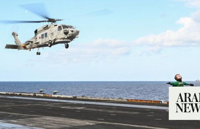 Crashed Japan navy choppers found on seabed
