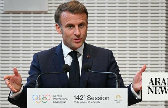 Macron says Israeli athletes ‘welcome’ for Paris Olympics