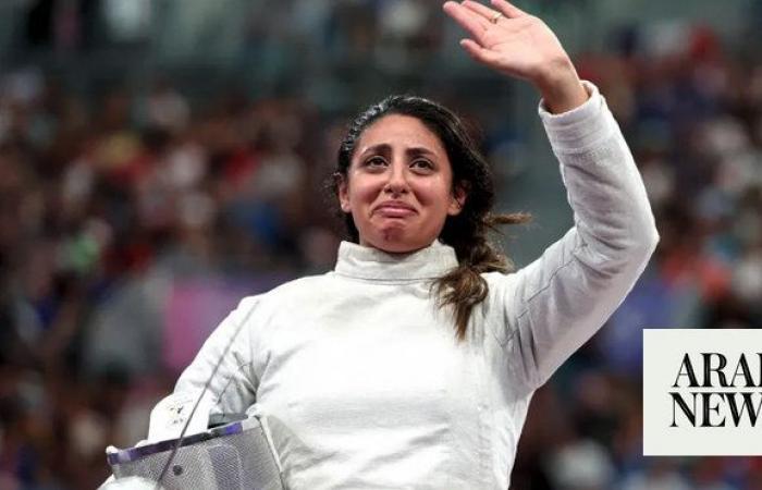 Egyptian fencer competes at Olympic while seven months pregnant