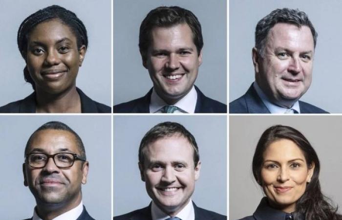 Six British lawmakers enter race to lead defeated Conservative Party
