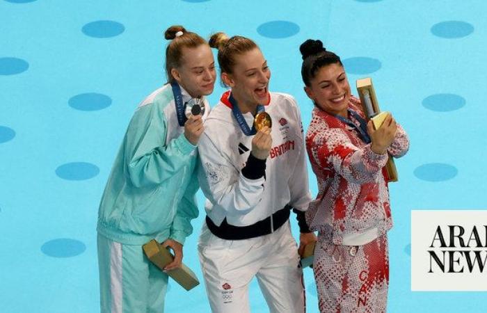 Belarus’ Viyaleta Bardzilouskaya wins country’s first Olympic medal in Paris with trampoline silver