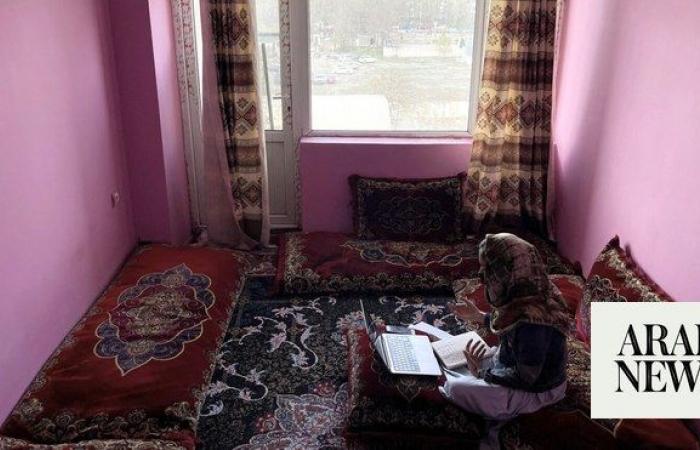 Barred from school, Afghan girls find temporary relief in online classes